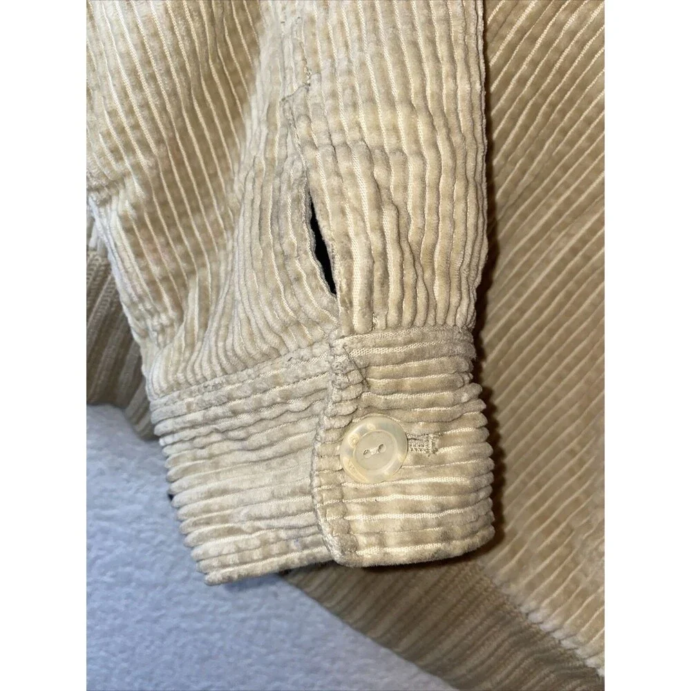 J Jill Western Corduroy chore Knit Neck Quilted Liner S Jacket country barn